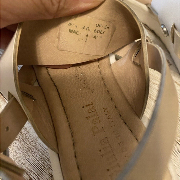 Guilias Palai Sandals Girls Pink Cream Size 8? Thick Straps Open Toe - Picture 10 of 12